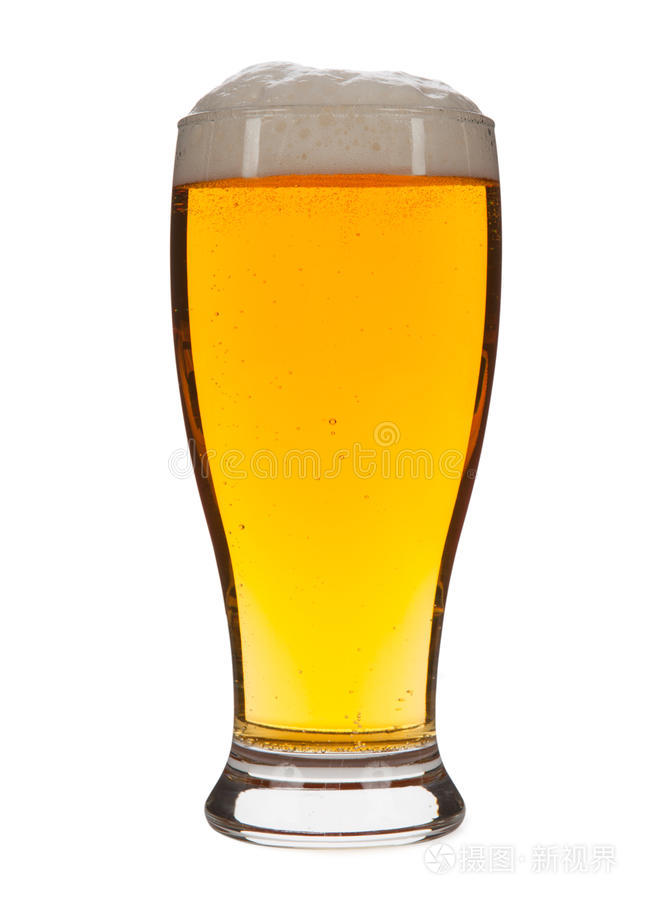 白底玻璃啤酒