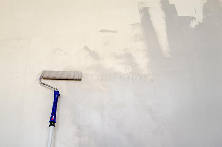 建筑 修复 建设 改进 房子 画家 绘画 滚筒 工具 油漆