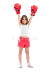 拳头 女权主义 可爱的 乐趣 满的 战士 拳击 健身 女儿