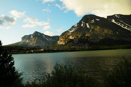 高地 森林 小山 湖水 娱乐 地平线 峡湾 早晨 荒野 阳光