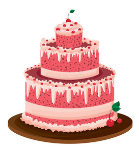 大粉红蛋糕
