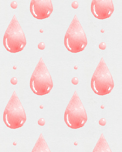 水彩模式的粉红色滴图片