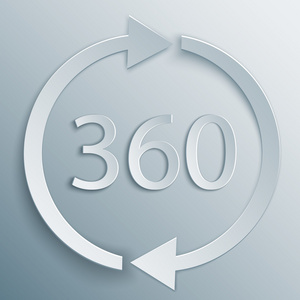 360 度旋转矢量照片