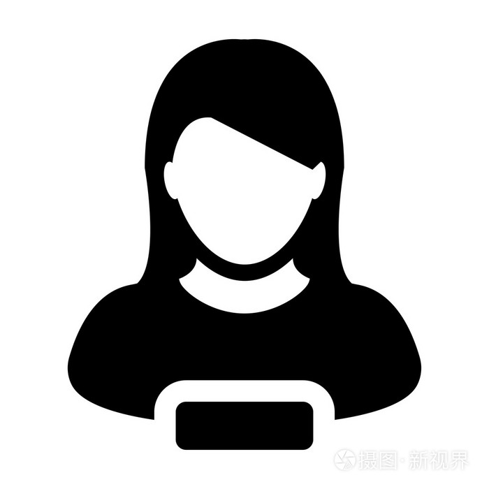 remove user icon - woman, account, avatar, profile glyph vector