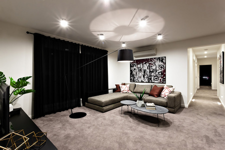 现代客厅的空间和走廊图片