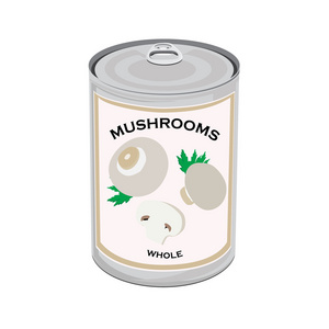蘑菇罐头食品图片