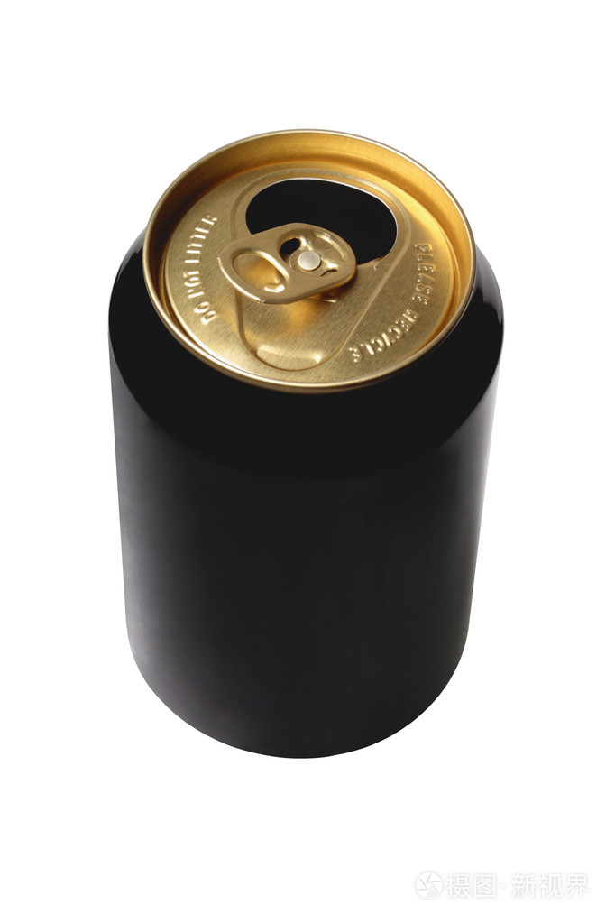 空的黑色啤酒罐