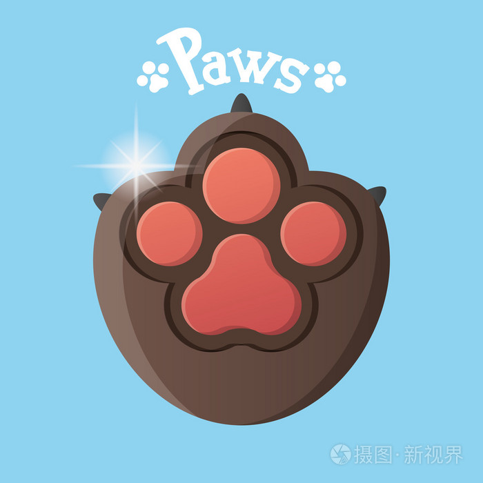 狗爪子矢量图