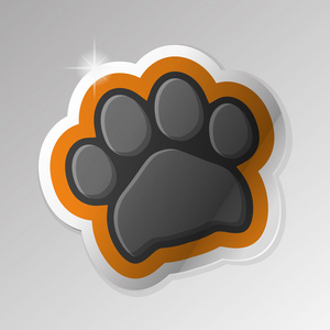 正文数字生成的图像狗爪子,矢量图照片