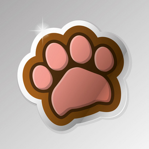 狗爪子矢量图