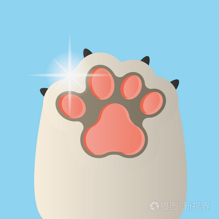 狗爪子矢量图