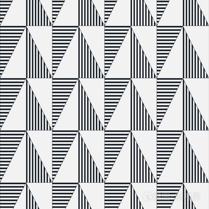 无缝的几何图案简单的几何打印矢量重复纹理