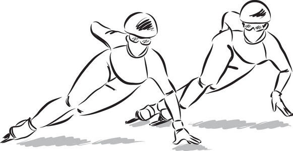 长短道速度滑冰图片-长短道速度滑冰素材-长短道速度滑冰插画-摄图新