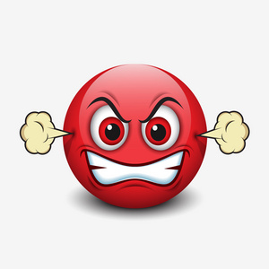 可爱的生气图释照片