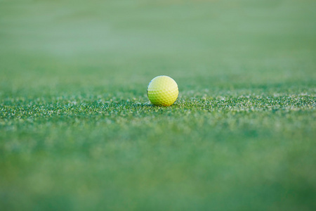 关于绿色的高尔夫球场球图片