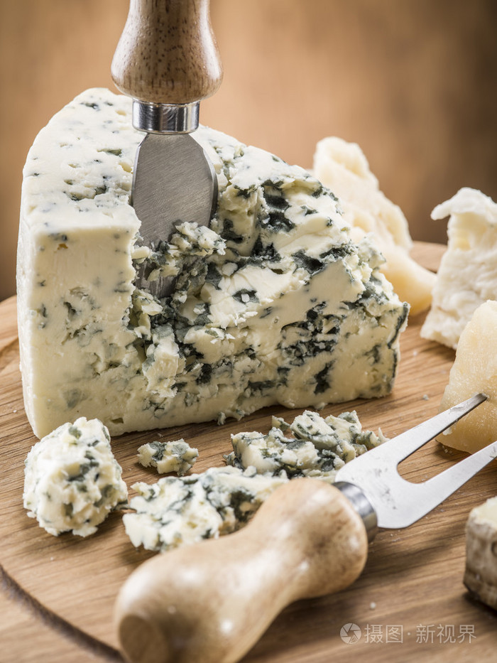 丹麦的蓝纹奶酪老式的斯泰尔斯