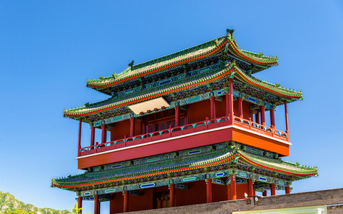国基拱门,入口在居庸关长城,中国照片
