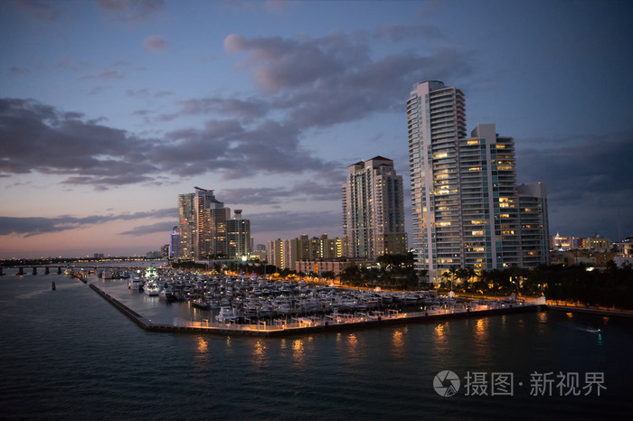 迈阿密海滩夜景