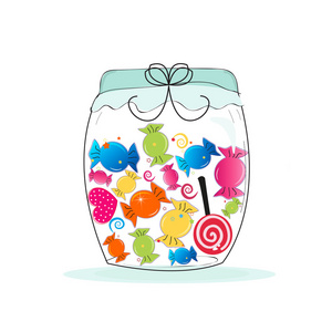 五彩缤纷的甜蜜糖果框架.为 seker bayram 假期的传统糖果.