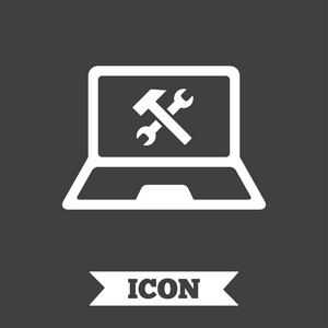 维修的关键手提电脑维修标志图标照片