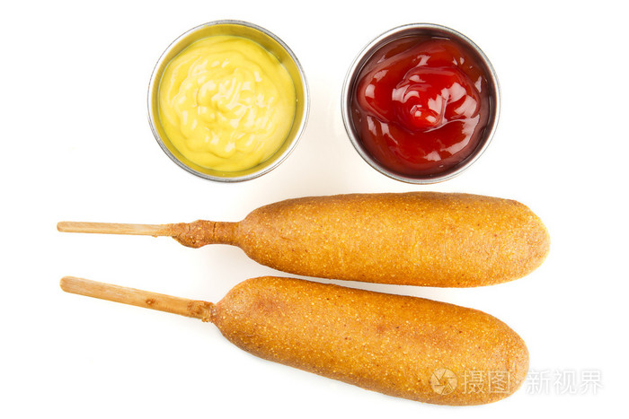 Corndogs 和调味品