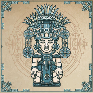 线性彩色绘图古印度装饰图像照片