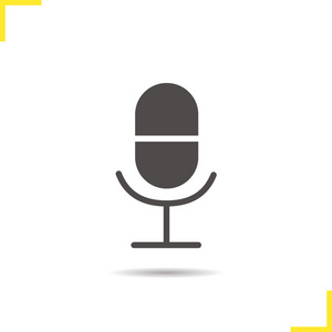 麦克风剪影图片