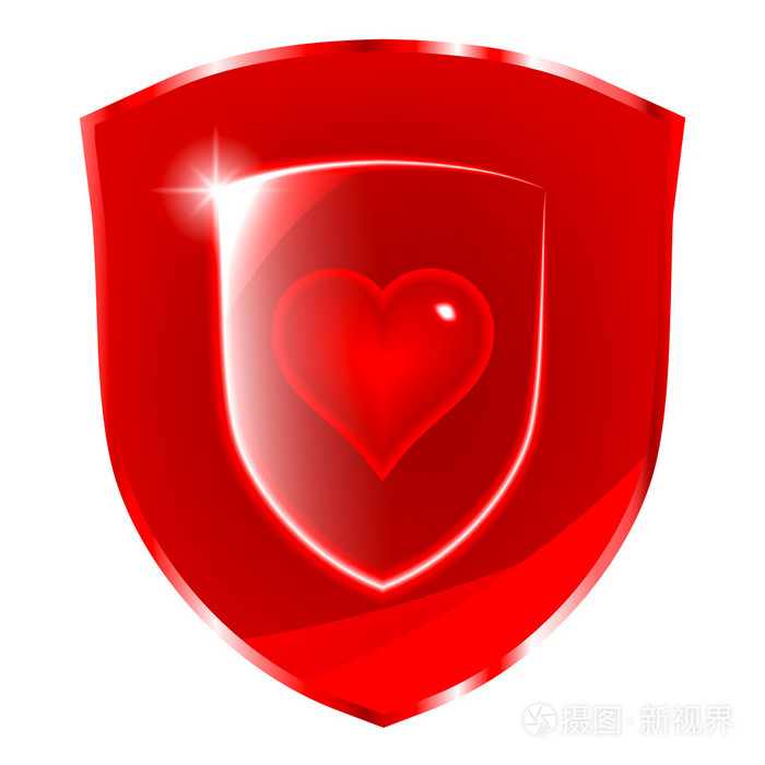 有氧运动健康保护盾符号