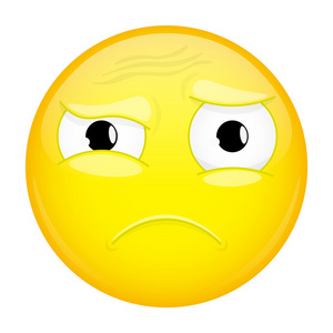 不明白的情感.困惑的表情.矢量图的微笑图标照片