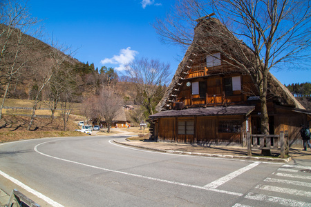 日本村白川乡图片