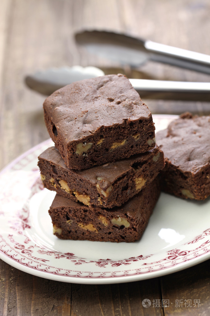 自制的巧克力布朗尼
