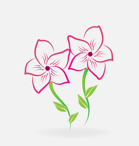 百合花花标志矢量百合花标志设计理念背景百合花灰度皇家纹章百合花