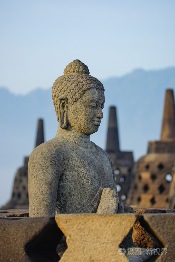 婆罗浮屠日惹印尼佛寺佛像