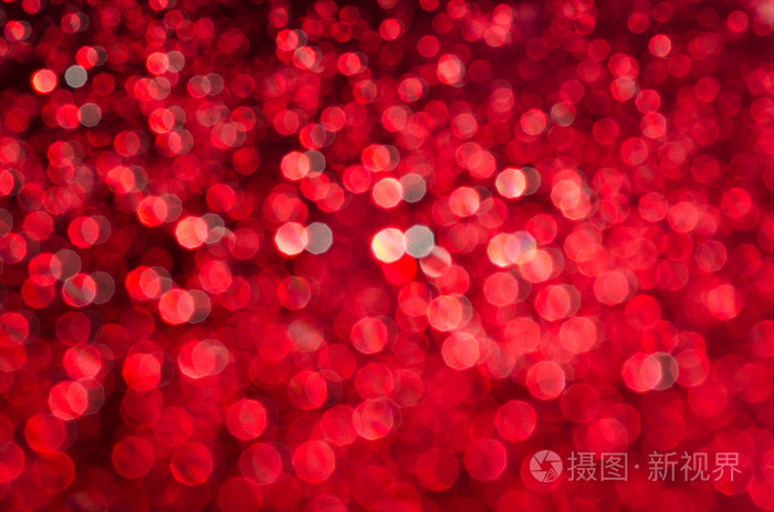 红色的模糊的灯景背景