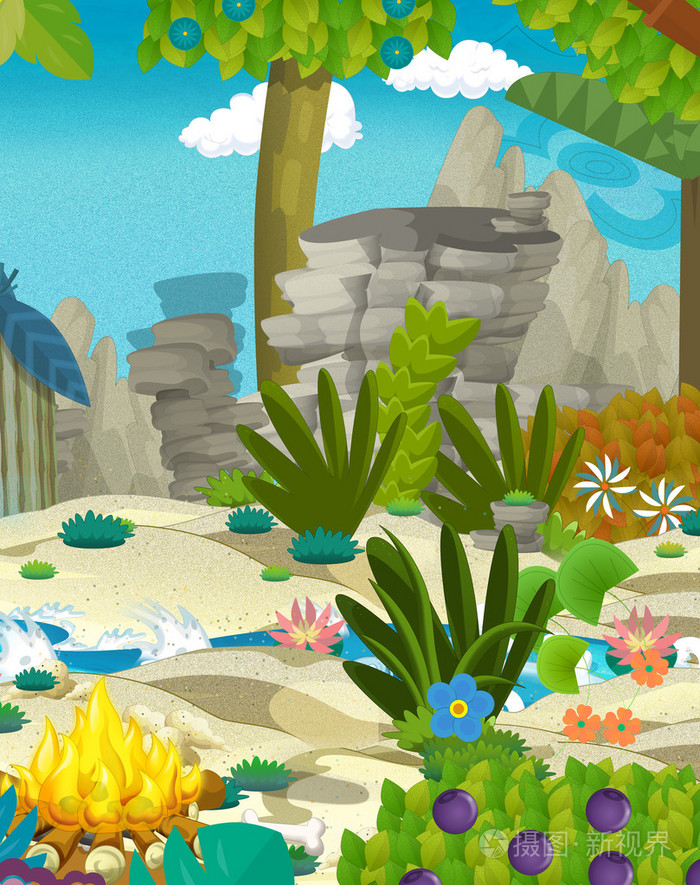 卡通自然场景-丛林