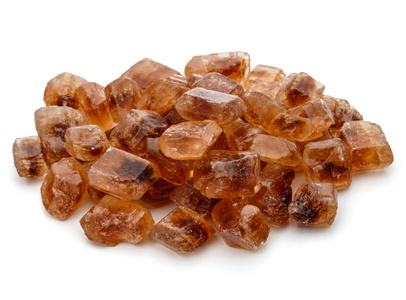 水晶块糖棕色焦糖块甘蔗糖多维数据集照片