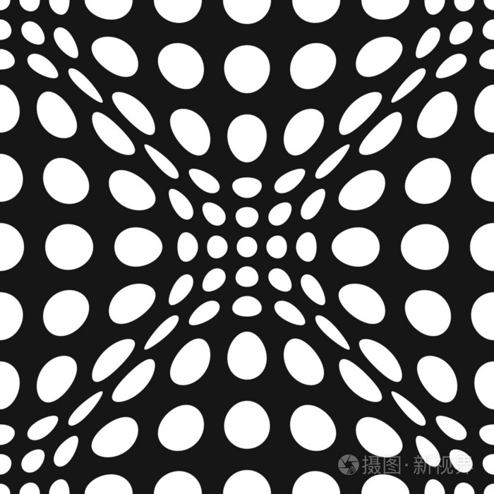 无缝欧普艺术变形图案矢量格式插画-正版商用图片1p005b-摄图新视界