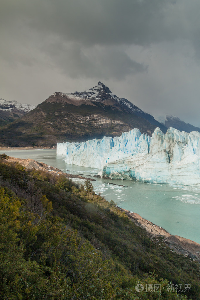 阿根廷巴塔哥尼亚秘鲁莫雷诺冰川全景图