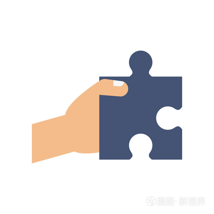 益智拼图游戏图图标矢量图形