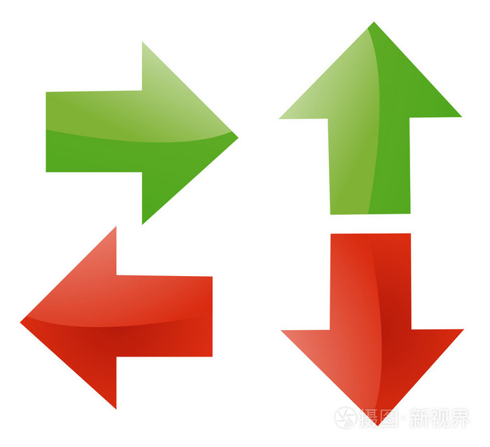 箭头符号矢量图白色