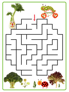 有趣的迷宫游戏为学龄前儿童图片