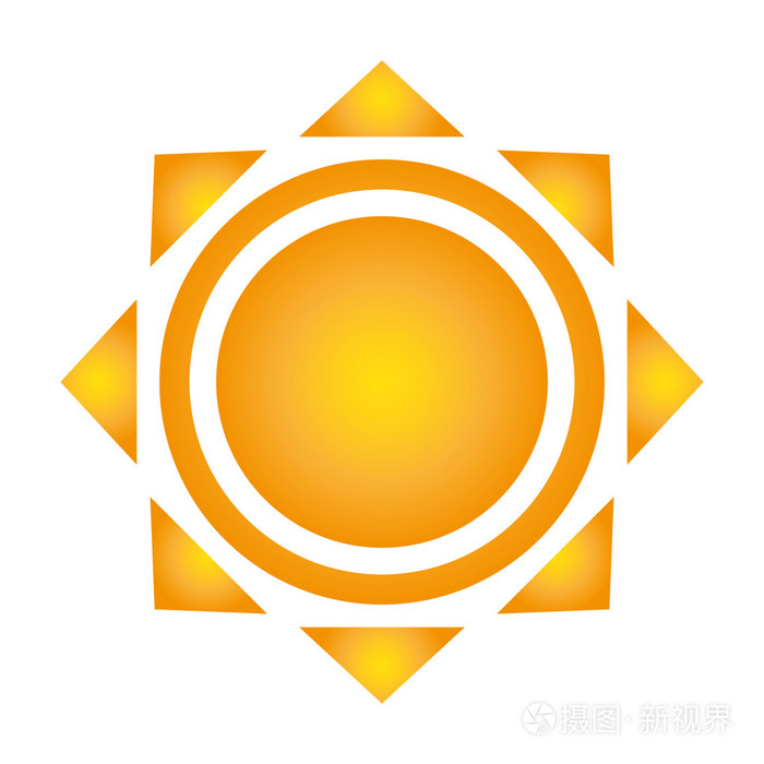 几何太阳表示法图标