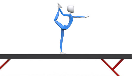 奥运会平衡木体操运动员图片