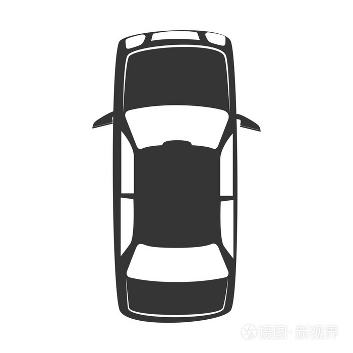 汽车顶部图标矢量图形插画-正版商用图片1p2a9j-摄图新视界