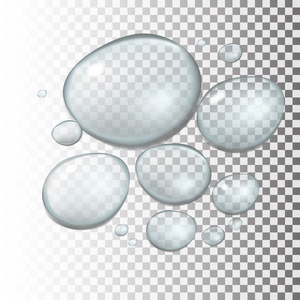 水滴与透明度混合 (准备用于光栅图像).矢量图照片