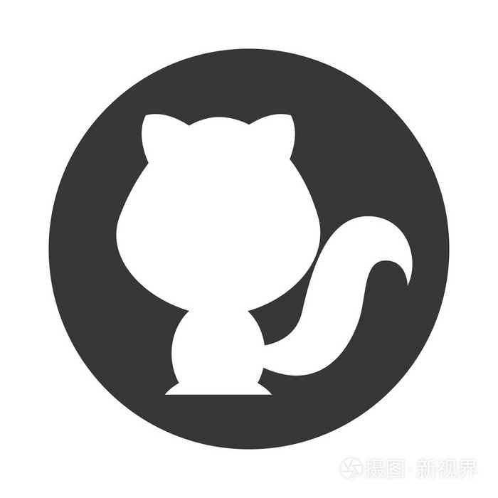 可爱的动物剪影图标