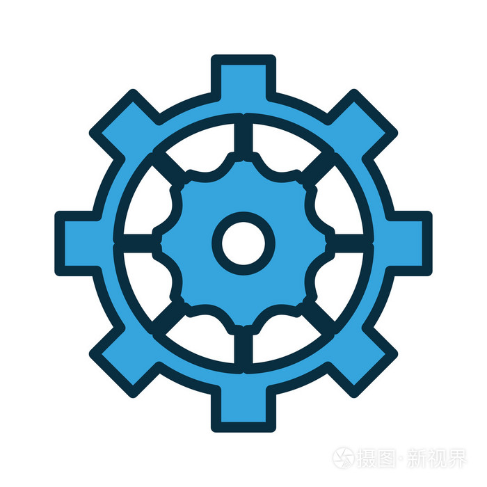 单个齿轮图标