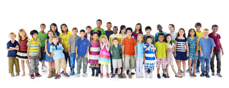 儿童儿童童年友谊幸福多样性概念