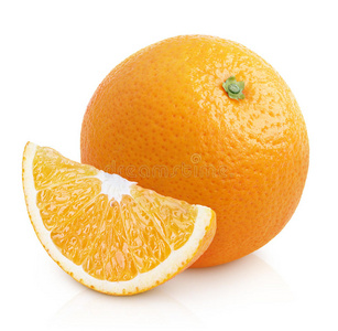 橘子柑橘类水果，带白色隔离片