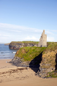 遗产 风景 闪耀 海洋 城堡 海岸线 花岗岩 废墟 海岸